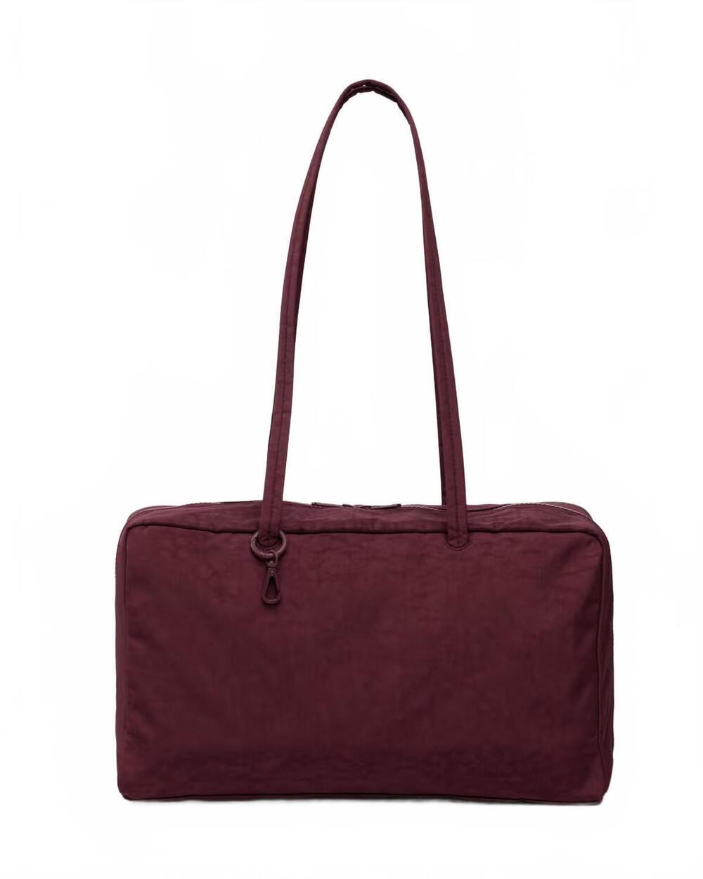 NEW BAGGU women's bowler bag in mahogany